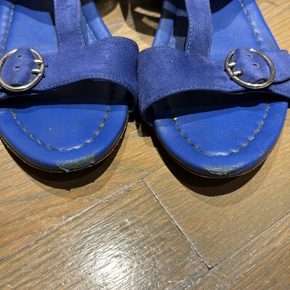 PRADA suede gladiators sandals, blue, size 8 - Picture 4 of 9
